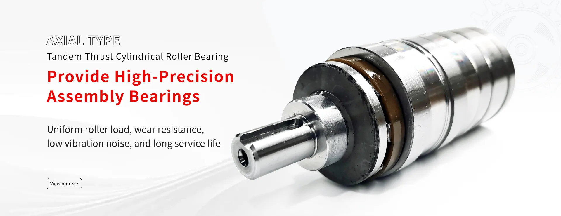 Tandem Thrust Cylindrical Roller Bearings with Shaft